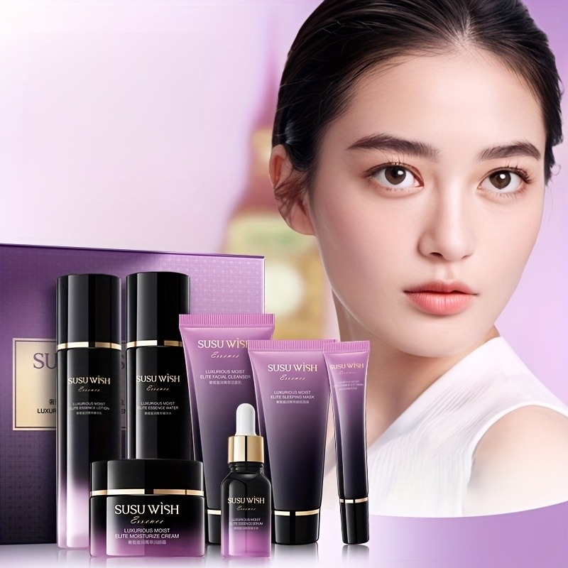 Luxury Skincare Serum - Ensemble d'essences hydratantes luxueux et élégant