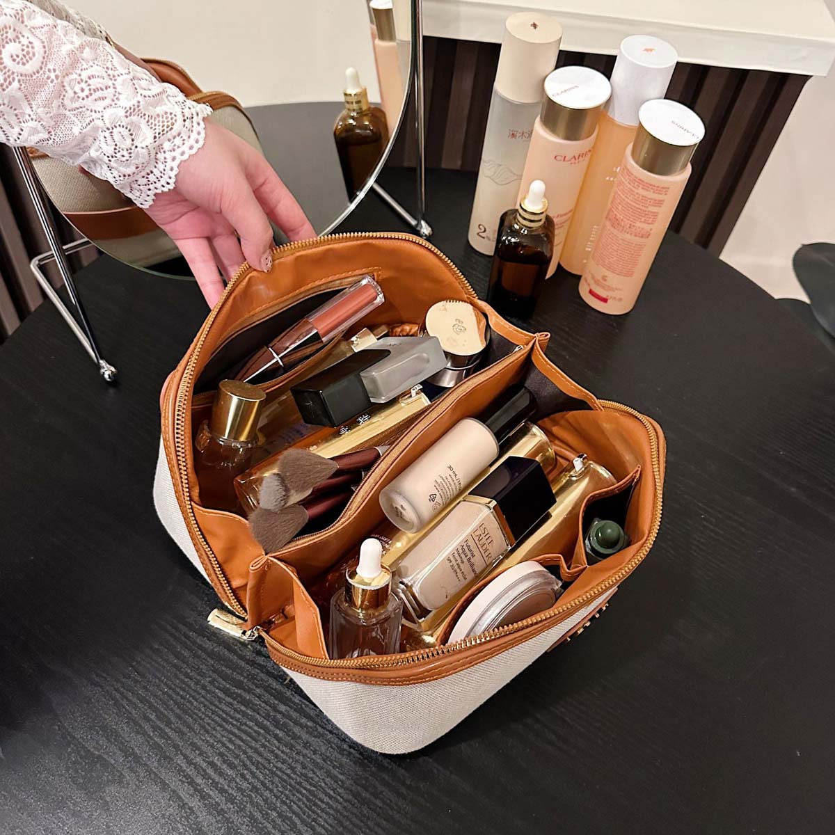 Sac de rangement en toile simp - Luxury Skincare & Spa Reviews avis et prix