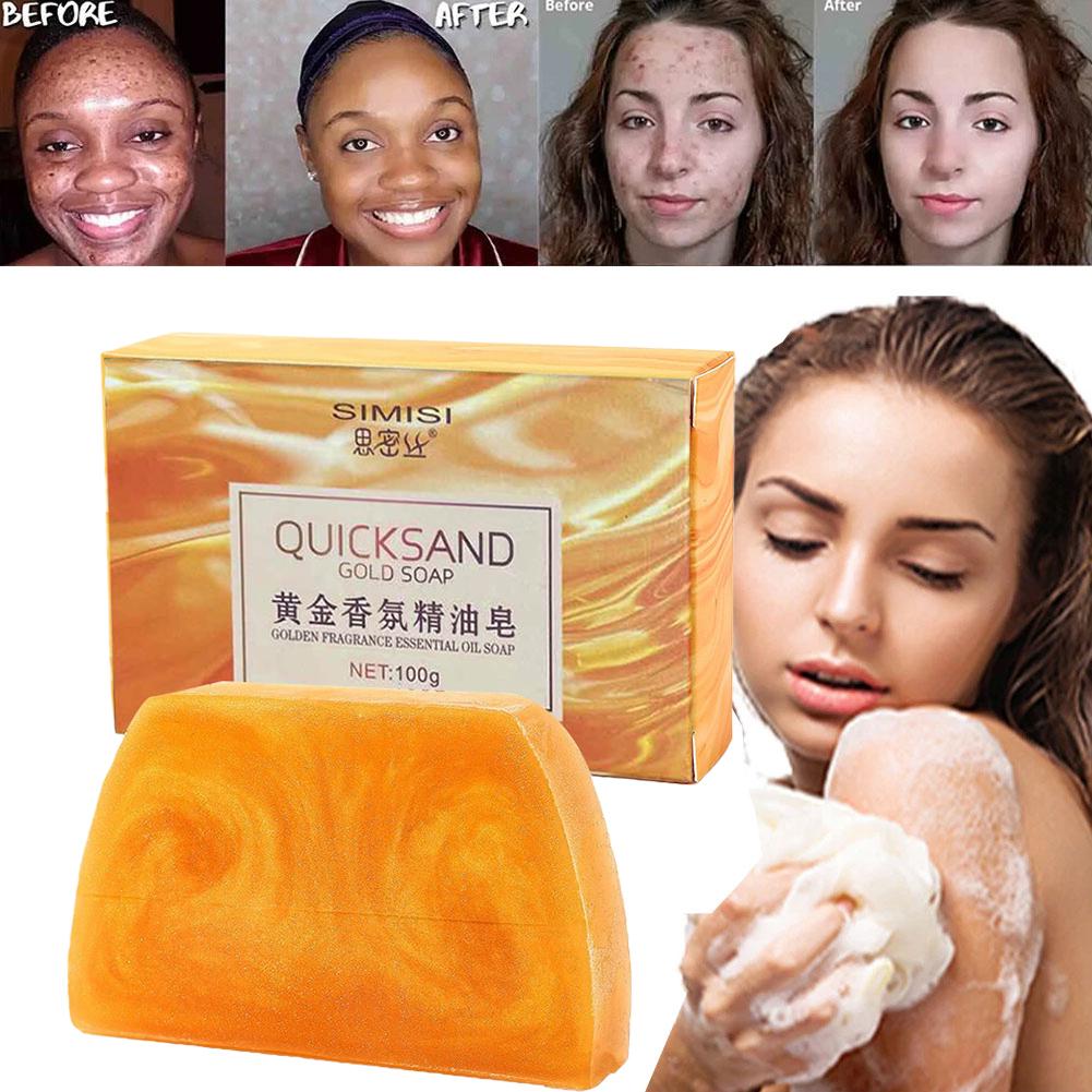 Savon artisanal doré en forme  - Luxury Skincare & Spa Reviews avis et prix