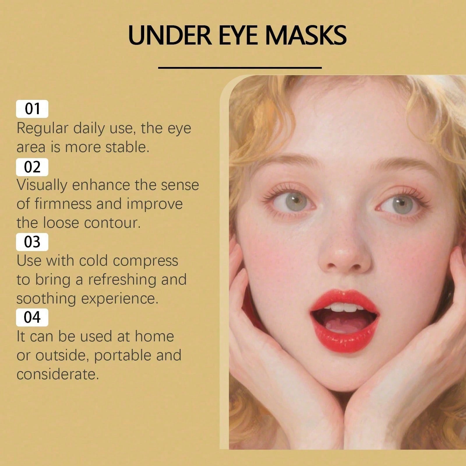 Masque pour les yeux en or 24  - Luxury Skincare Moisturizer avis et prix